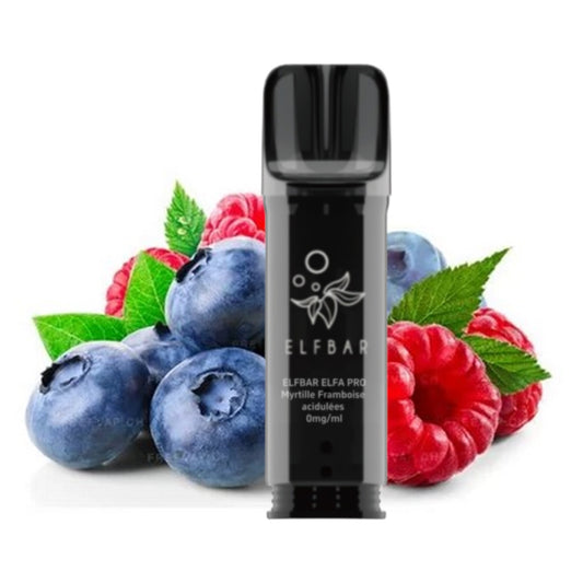 ELFBAR - ELFA Pro Pack de 2 Pods – Myrtille Framboise acidulées