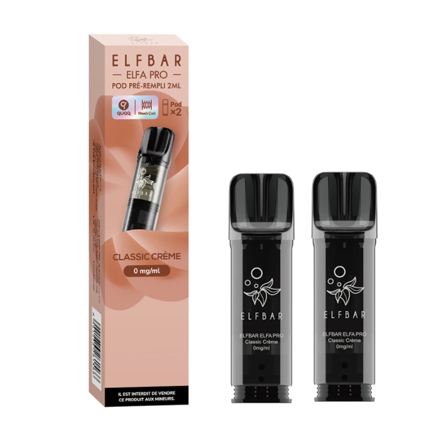 ELFBAR - ELFA Pro Pack di 2 Pods – Classic Crème