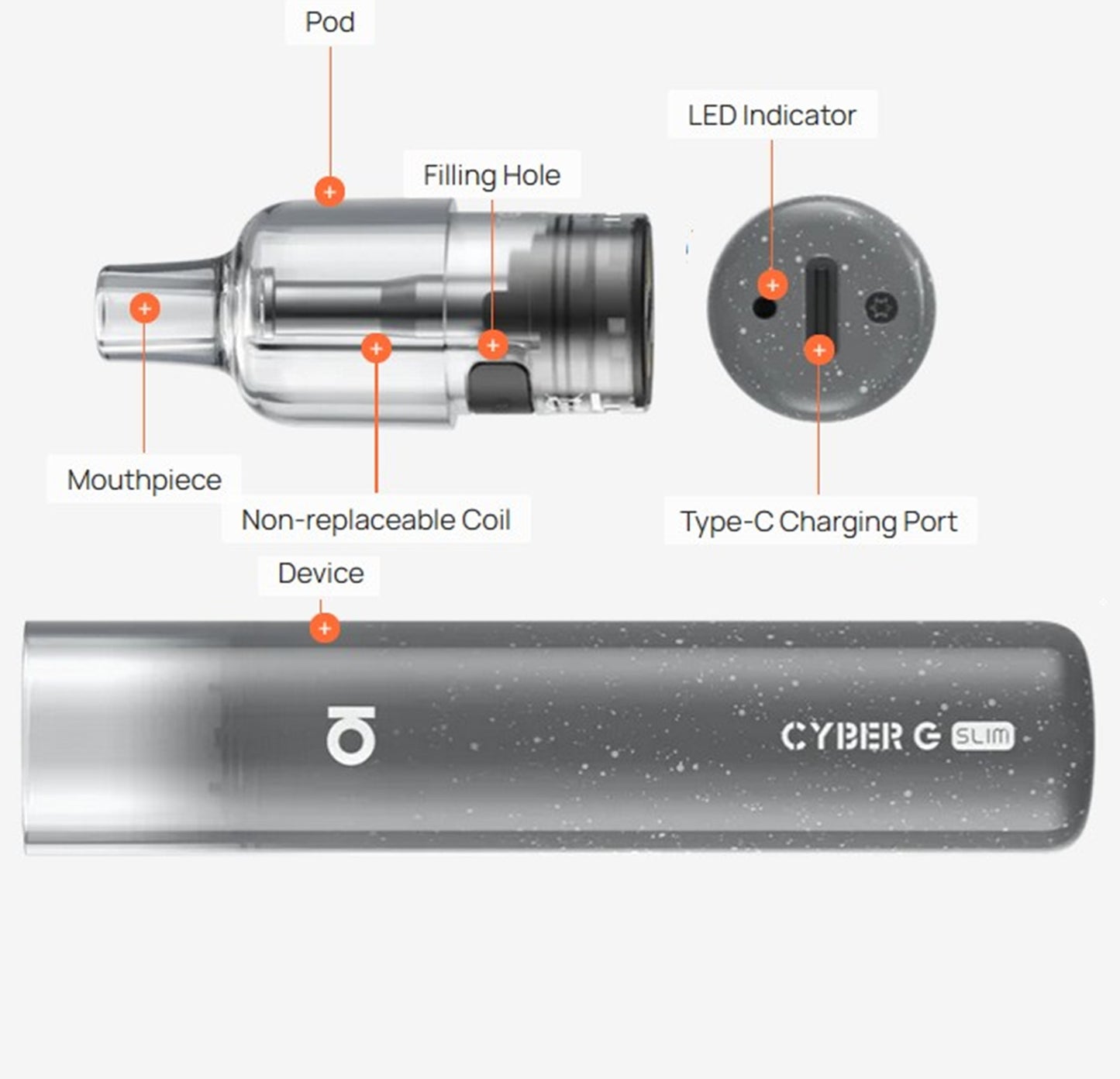 Aspire Kit Cyber G Slim 1200 mAh
