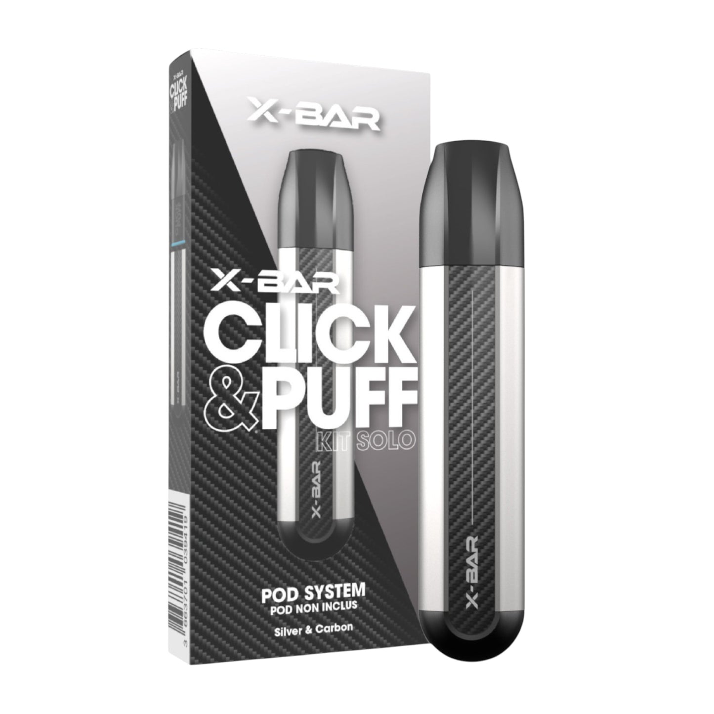 Click & Puff – Kit Solo Argento e Carbonio
