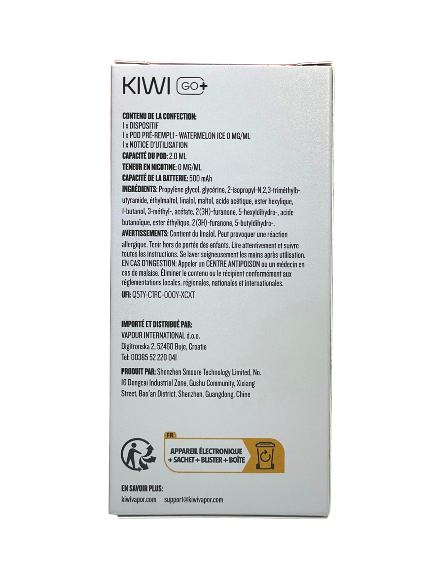 KIWI GO+ Kit Sigaretta elettronica Anguria ghiacciata