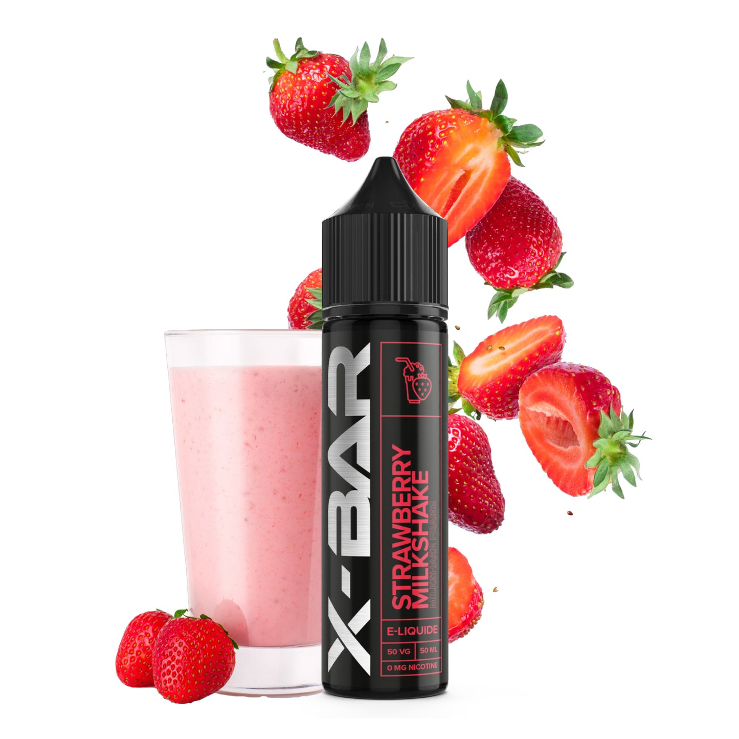 X-BAR E-liquido 50ml Milkshake alla fragola