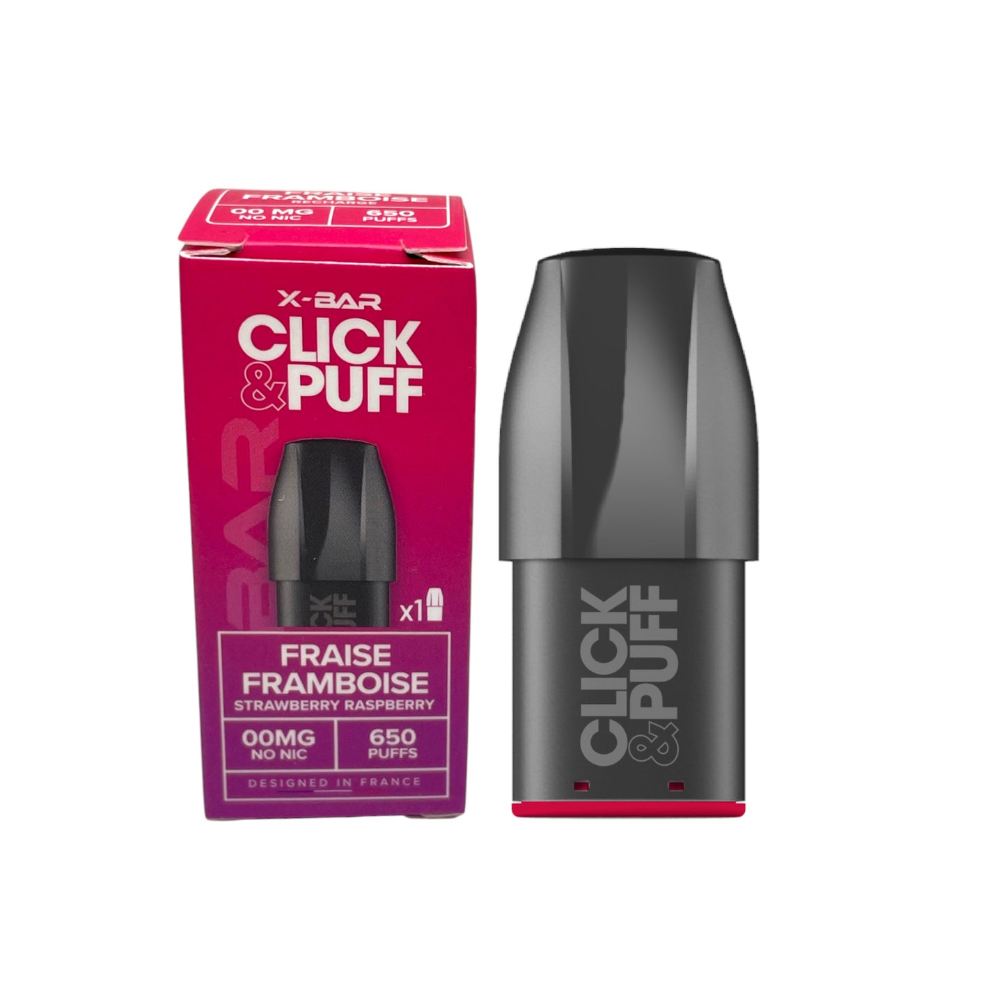 Click & Puff – Pod - Strawberry Raspberry