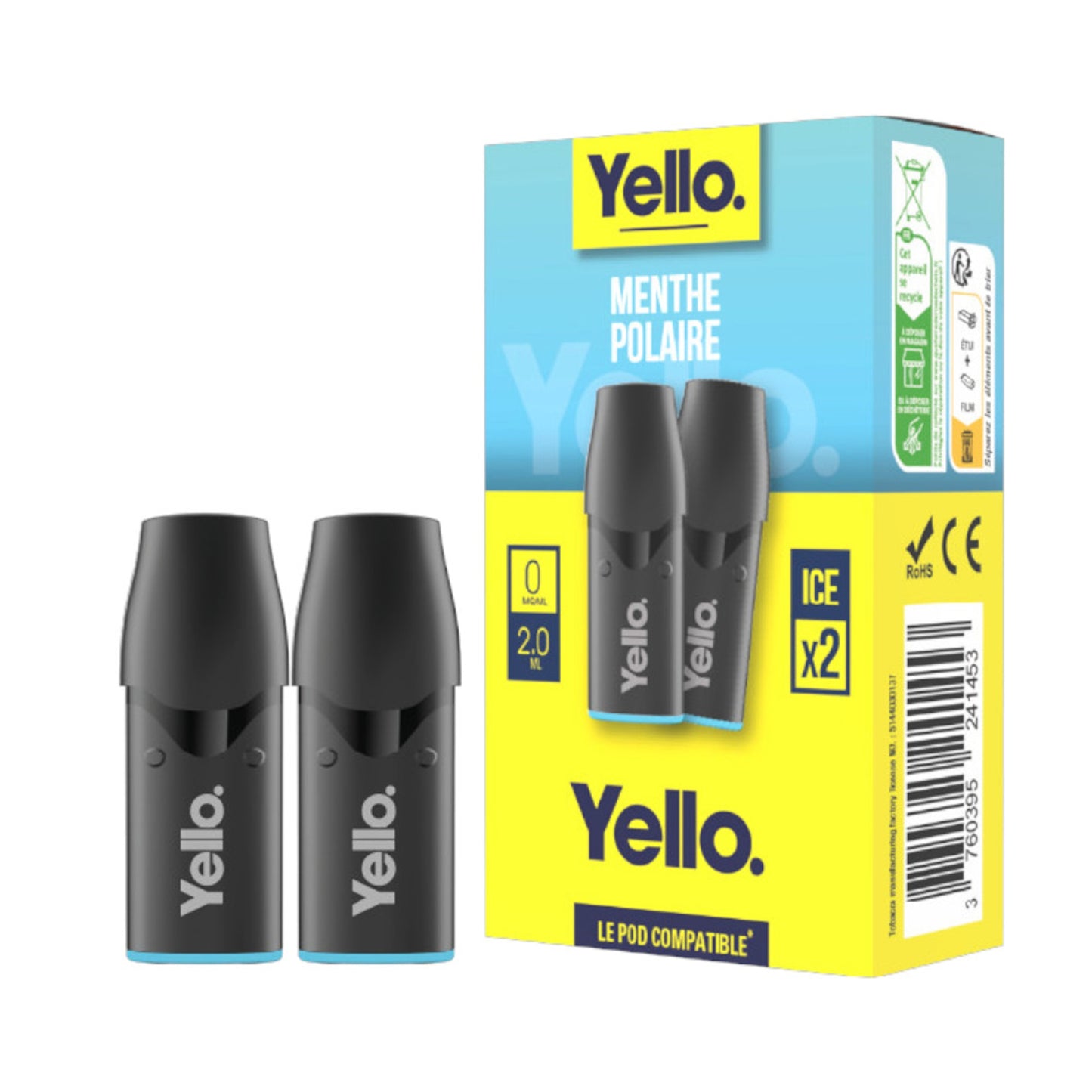 Yello x2 Pods Menta Polare