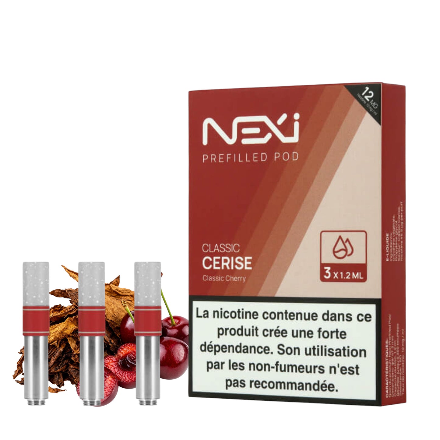 Aspire Nexi Cartridges Pack of 3 – Classic Cherry