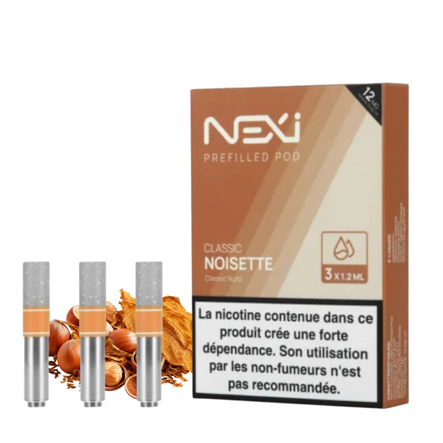 Aspire Nexi Cartridges Pack of 3 – Classic Hazelnut