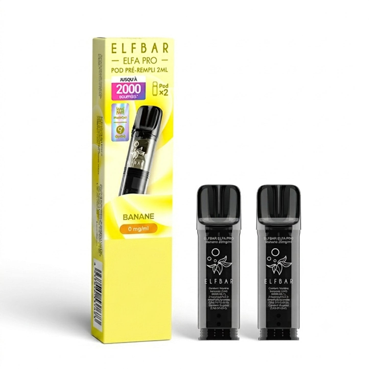ELFBAR - ELFA Pro Pack de 2 Pods – Banane
