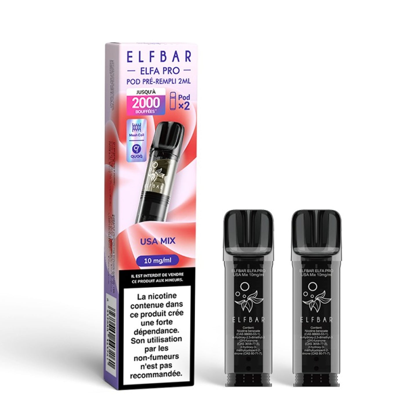 ELFBAR - ELFA Pro Pack di 2 Pods – USA Mix
