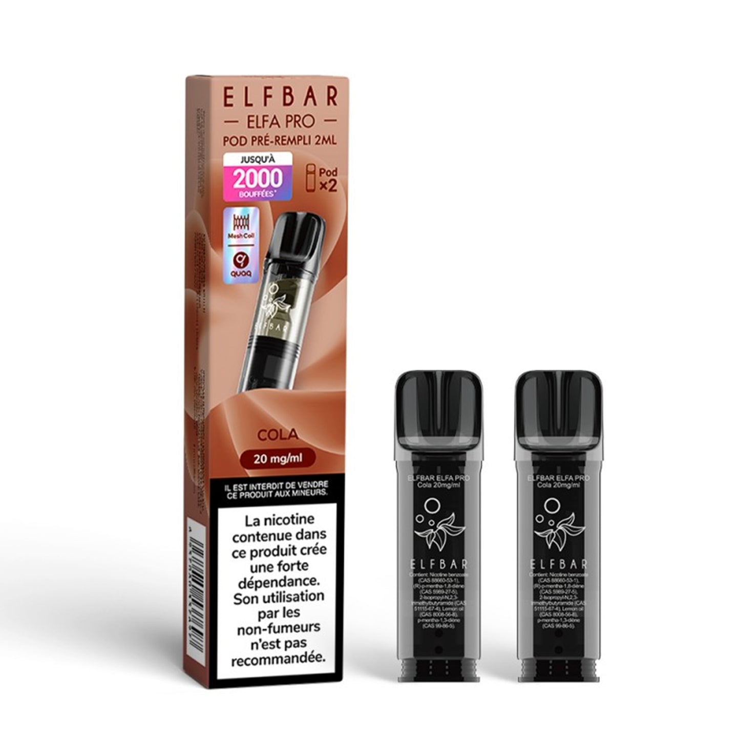 ELFBAR - ELFA Pro Pack di 2 Pods – Cola
