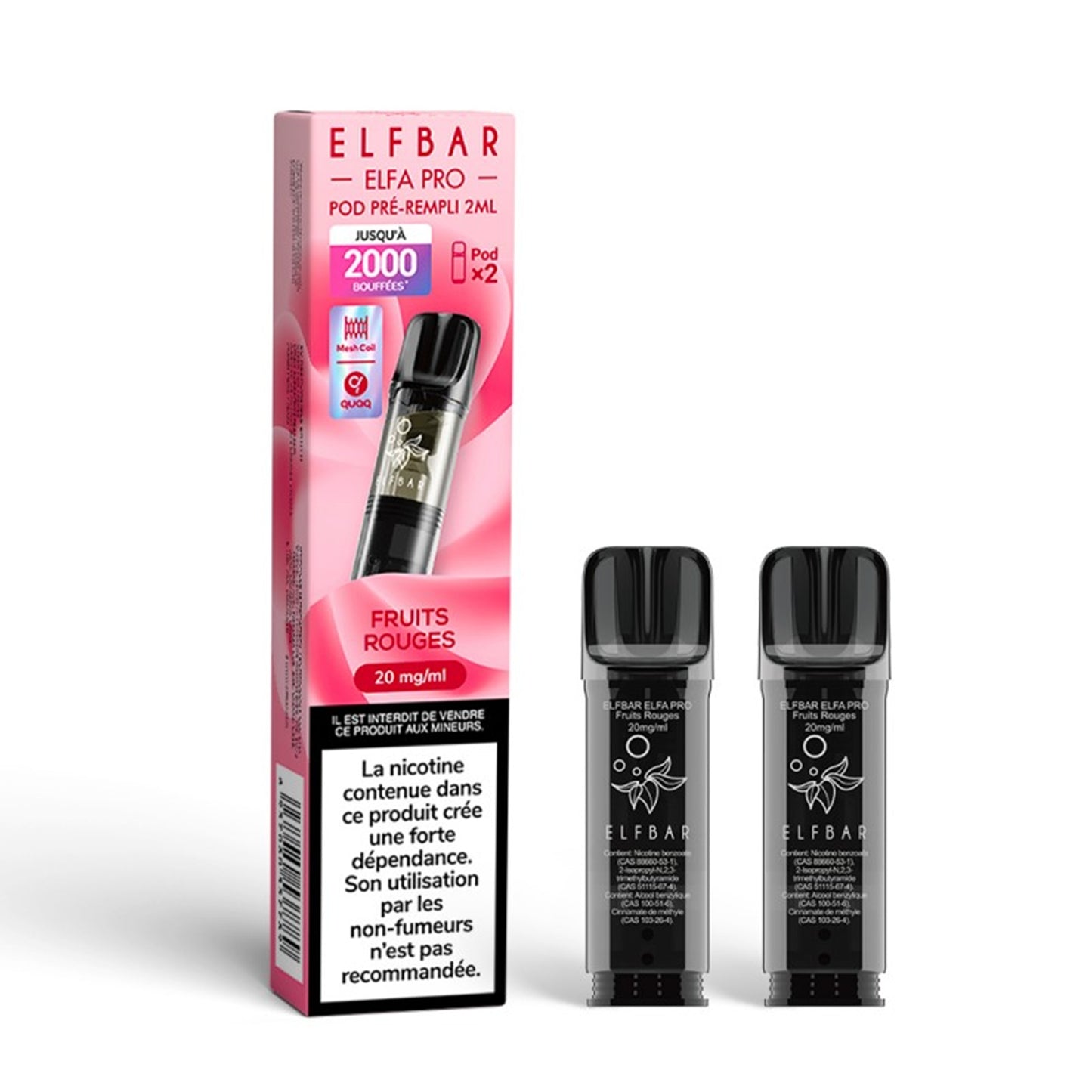 ELFBAR - ELFA Pro balení 2 podů – Červené ovoce