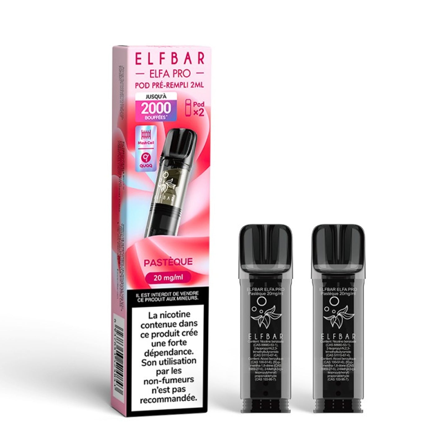 ELFBAR - ELFA Pro Pack di 2 Pods – Fragola Ghiacciata