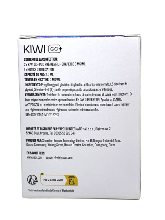 KIWI Go+ Pack de 2 Pods Grape Ice