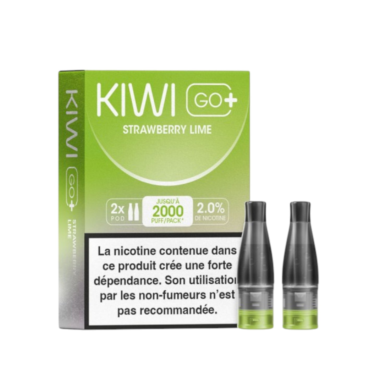 KIWI Go+ Pack of 2 Strawberry Lime Pods