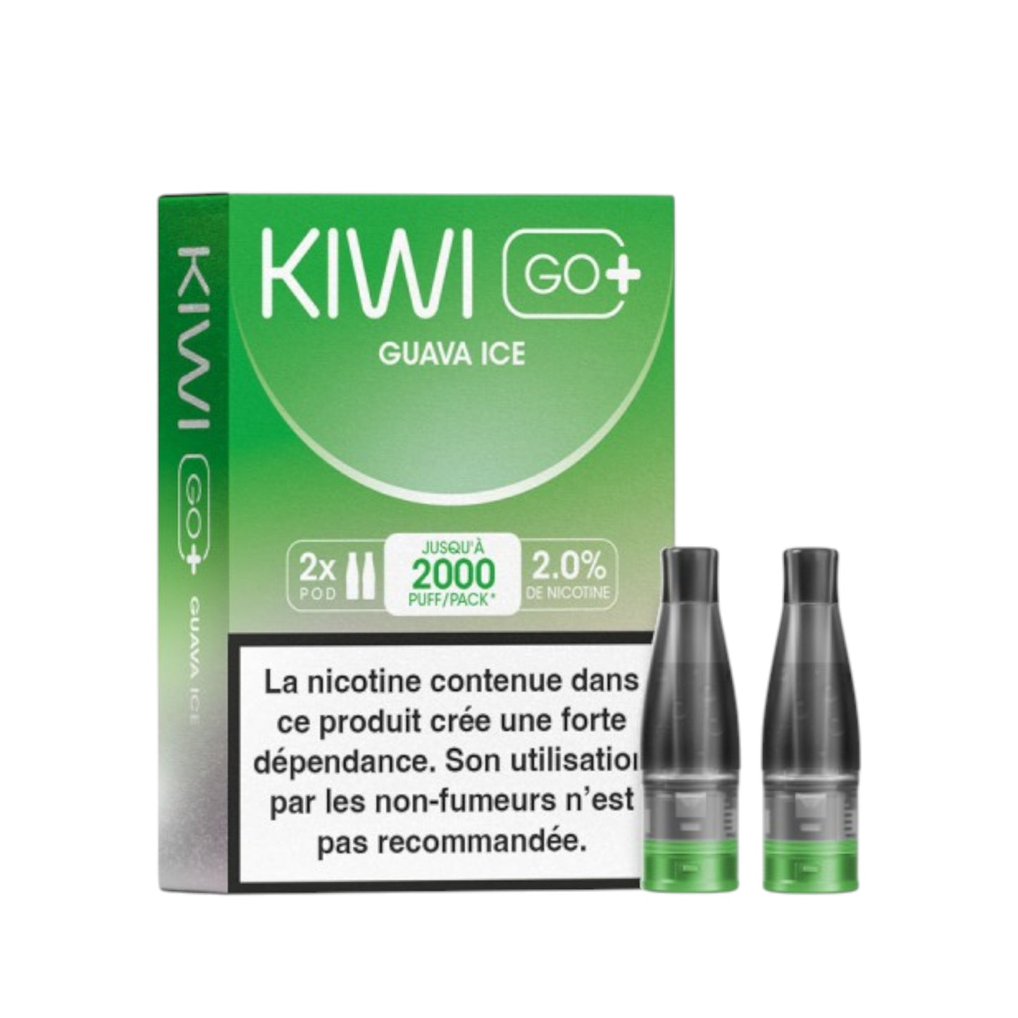 KIWI Go+ Pack of 2 Pods - Guava Ice