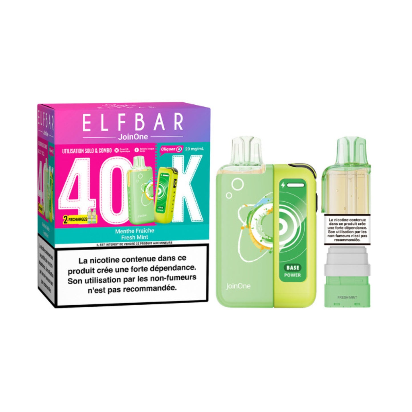 ELFBAR JoinOne 40K – Frische Minze – 20 mg/ml