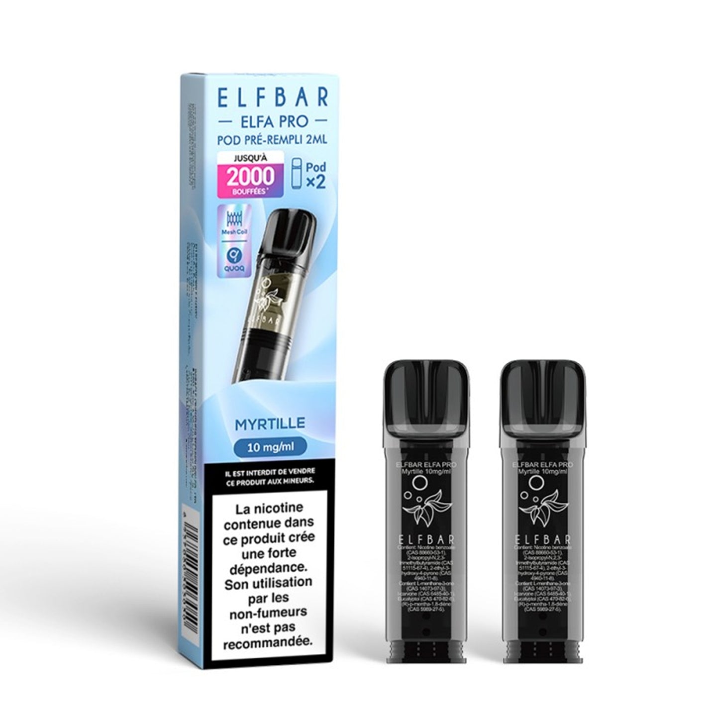 ELFBAR - ELFA Pro Pack di 2 Pods – Mirtillo