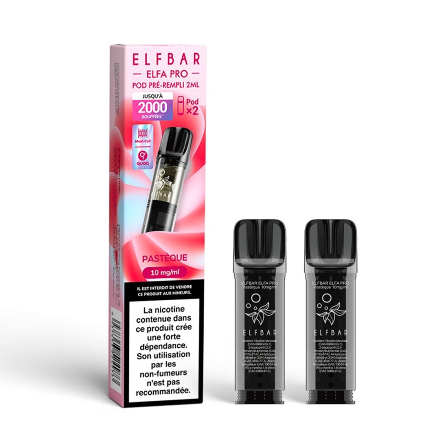 ELFBAR - ELFA Pro Pack di 2 Pods – Fragola Ghiacciata