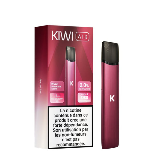Starter Kit Kiwi Air 20mg – Garnet Red / Watermelon Ice
