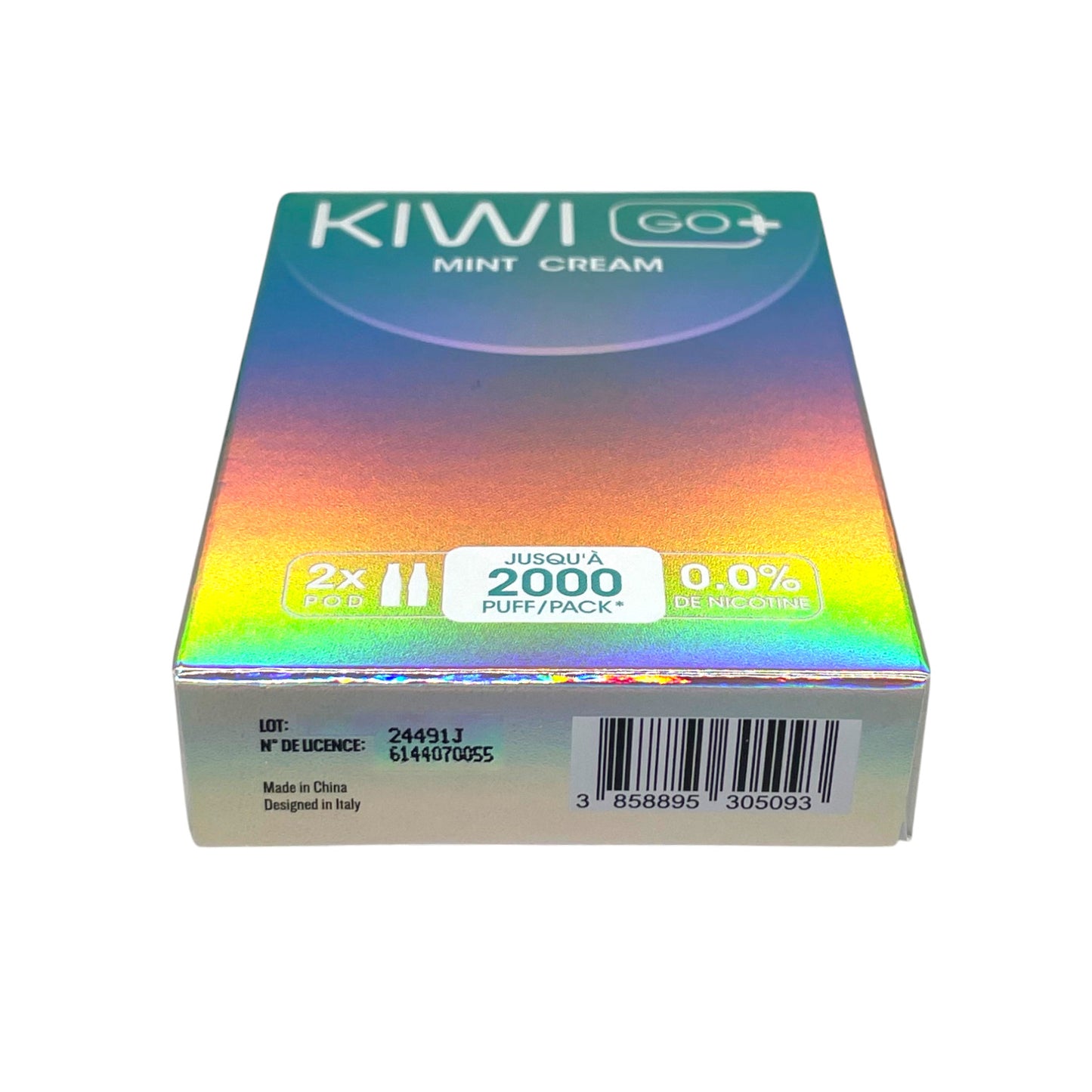 KIWI Go+ Pacco da 2 Pods Pré-remplis Crema di Menta/ Menta Vaniglia