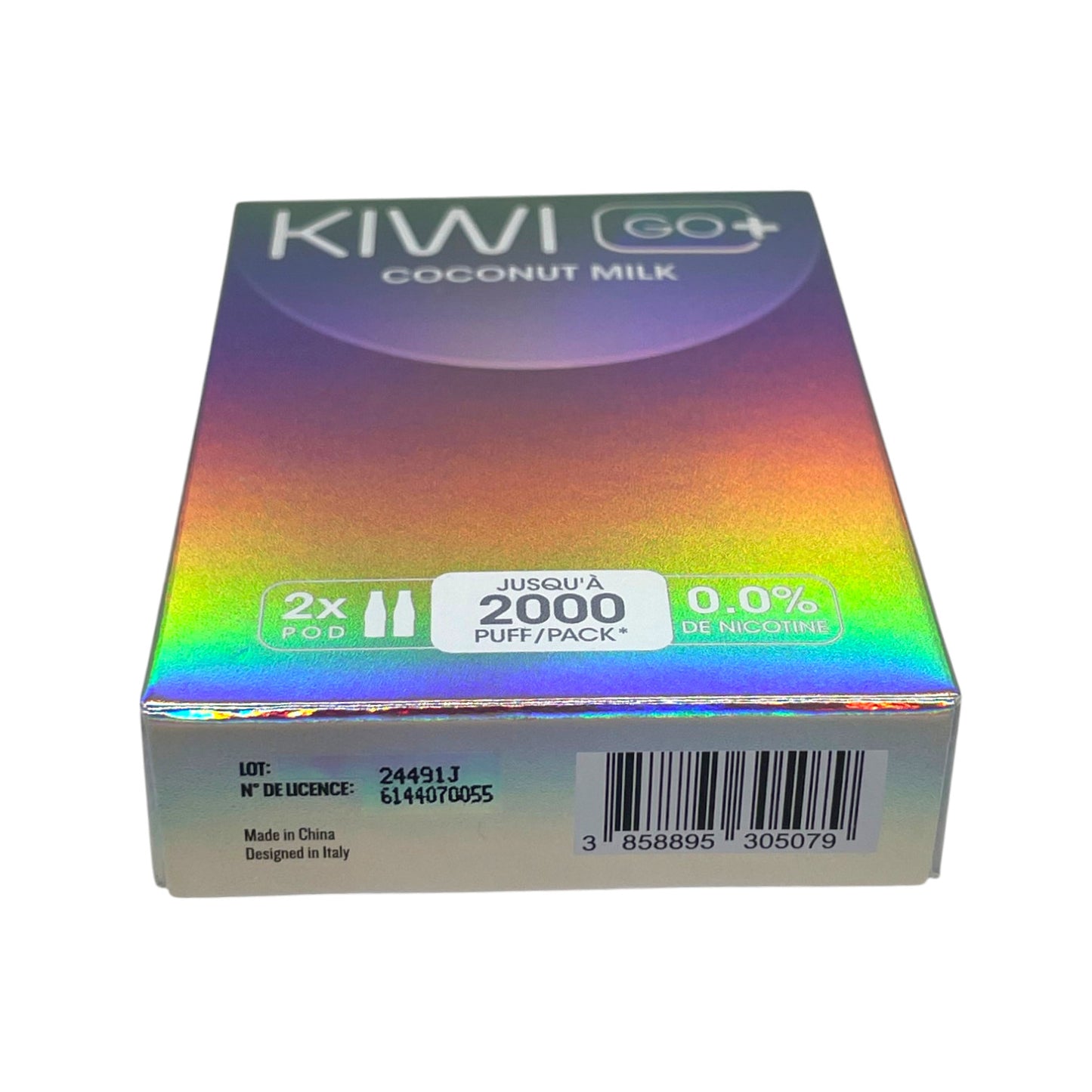 KIWI Go+ Pacco da 2 Pods Pré-remplis Latte di Cocco