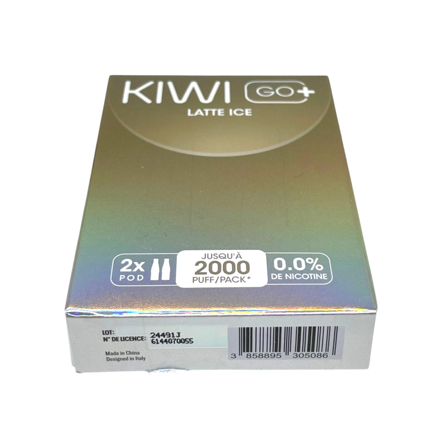 KIWI Go+ Confezione da 2 Pods Pré-remplis Latte Ice/ Latte glacé