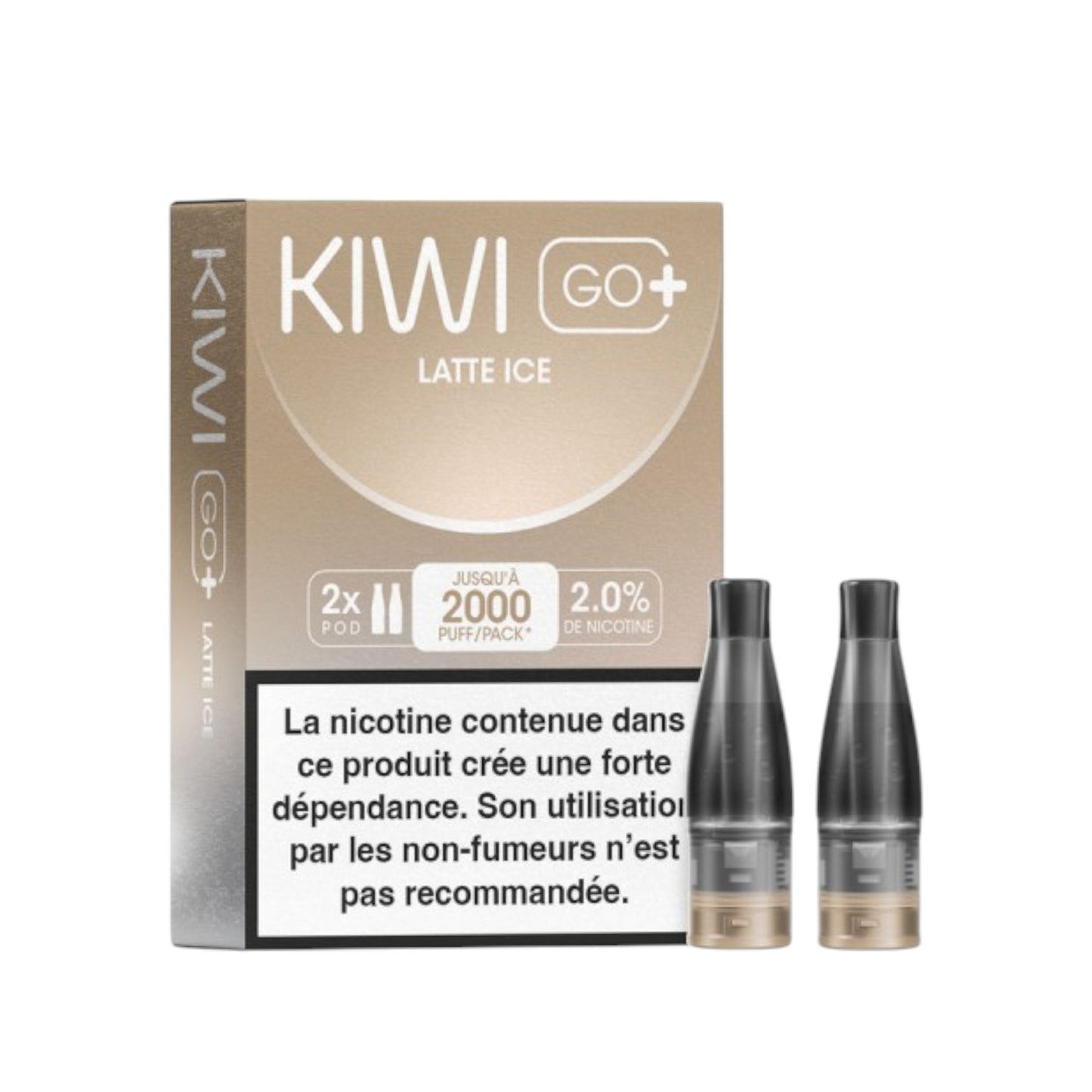 KIWI Go+ Pack de 2 Pods Latte Ice