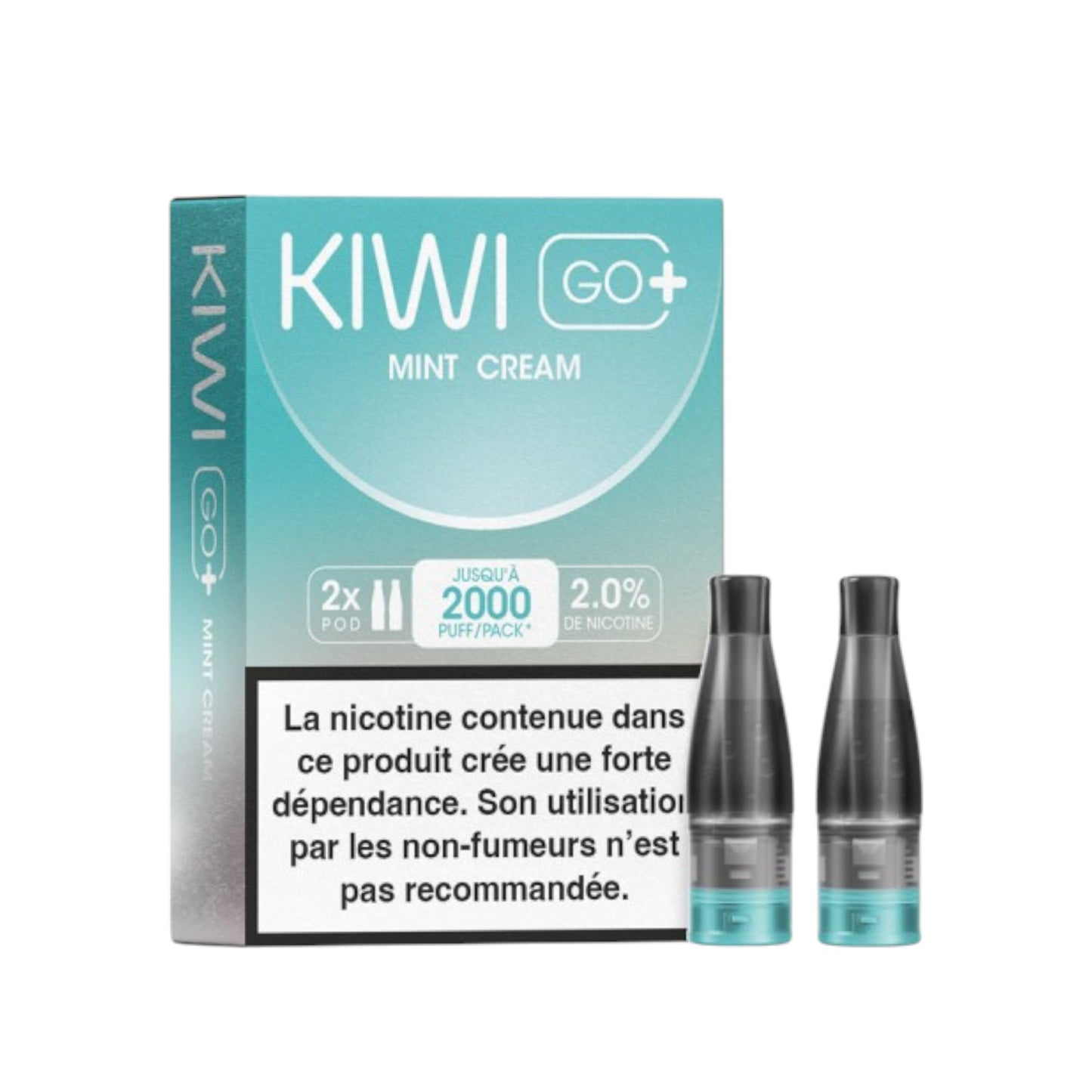 KIWI Go+ Pack of 2 Pods Mint Cream
