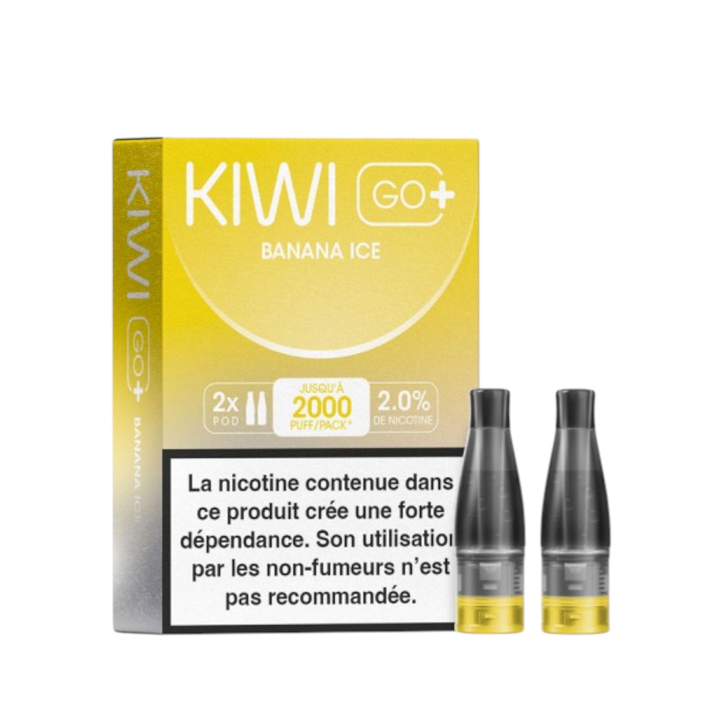 KIWI Go+ Pack of 2 Pods Banana Ice
