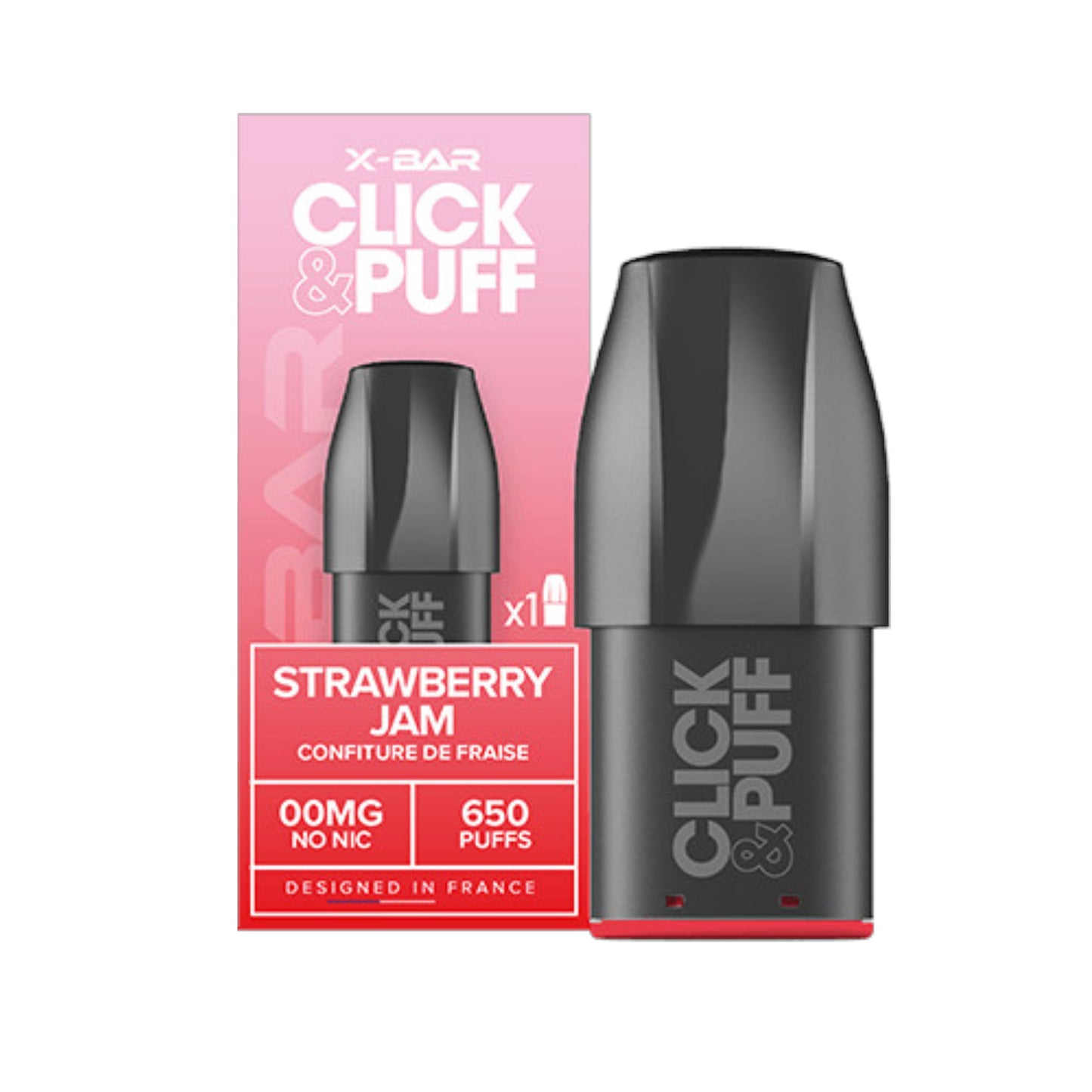 Click & Puff – Pod – Strawberry Jam