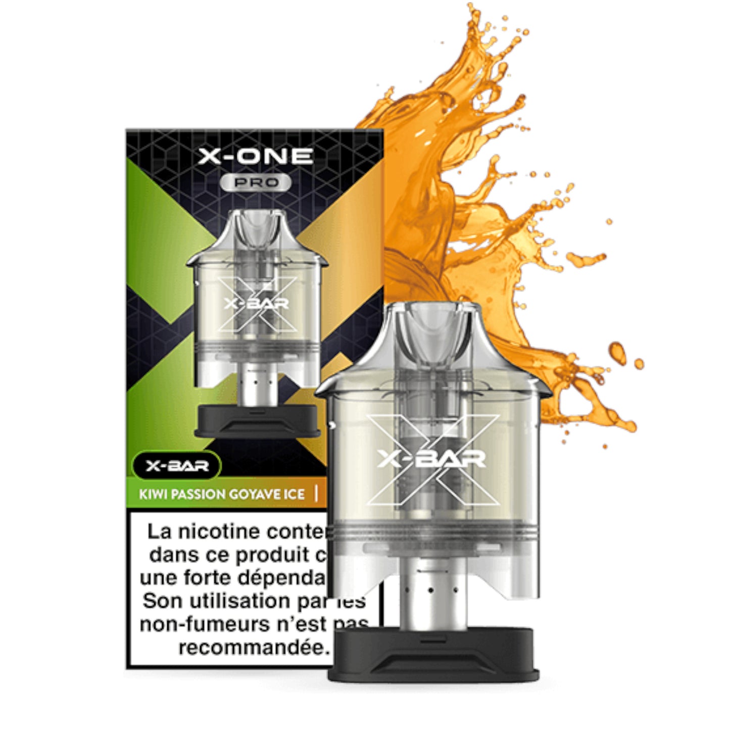 X-One Pro – x2 Kiwi Passion Guava Pods