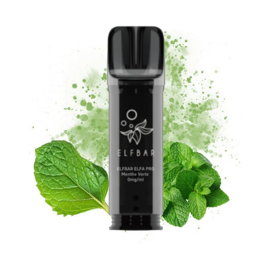 ELFBAR - ELFA Pro Pack de 2 Pods – Menthe Verte