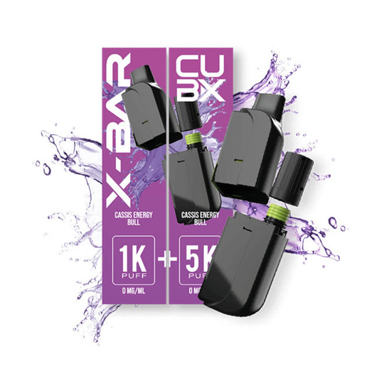 CUB-X 2 Pods – Blackcurrant Energy Bull