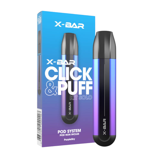 X-BAR Click & Puff – Kit Solo Cielo Viola