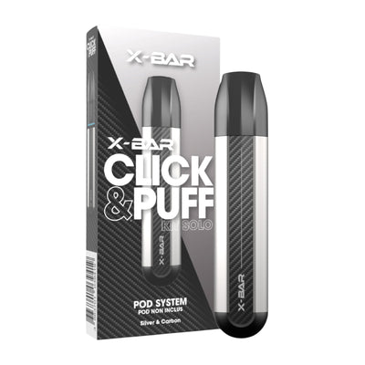 Click & Puff – Kit Solo Silver & Carbon