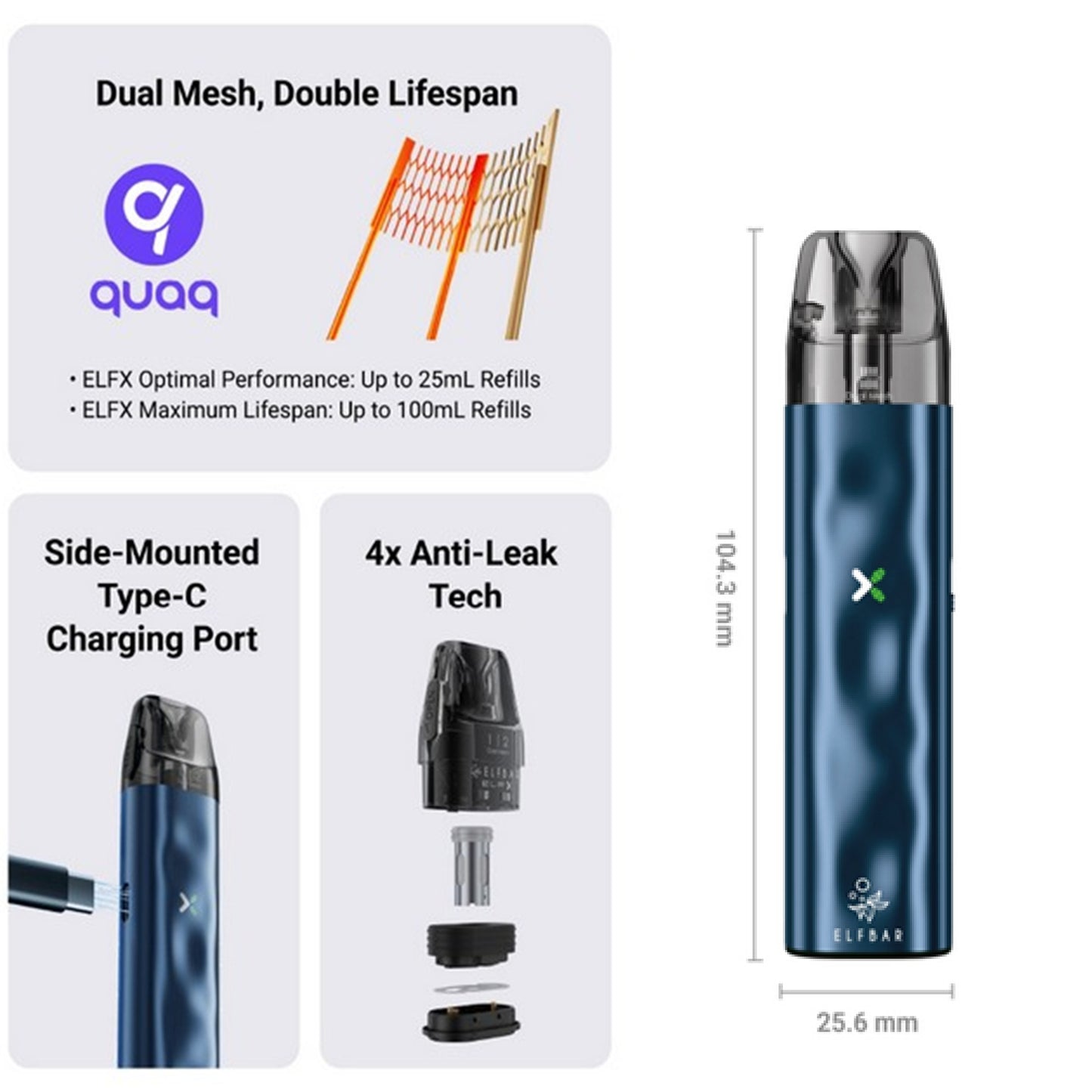 ELFBAR – ELFX mini Pink