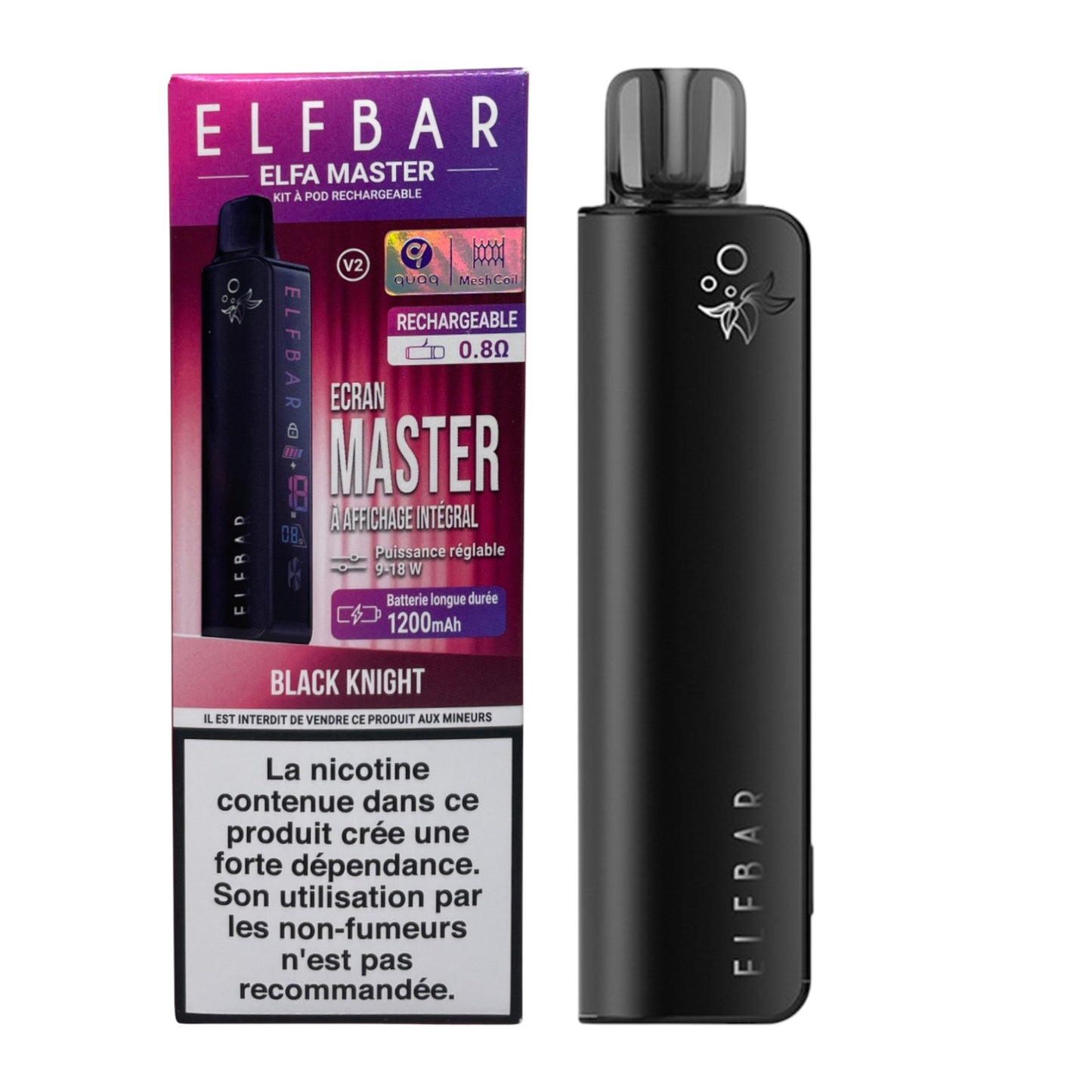 ELFBAR - Elfa Master Kit 1200mAh - Black Knight