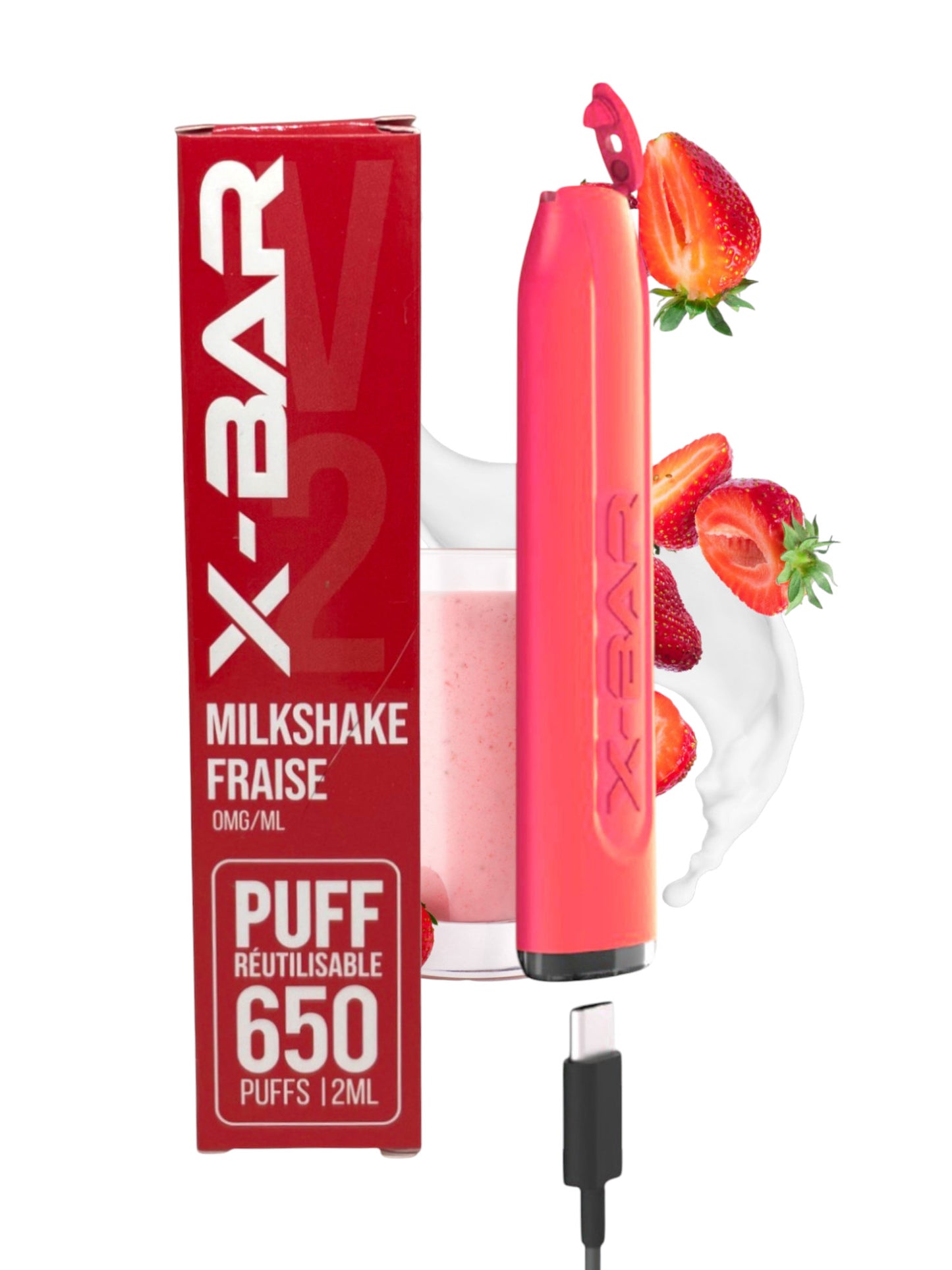 X-BAR V2 Puff Herbruikbaar en Oplaadbaar
