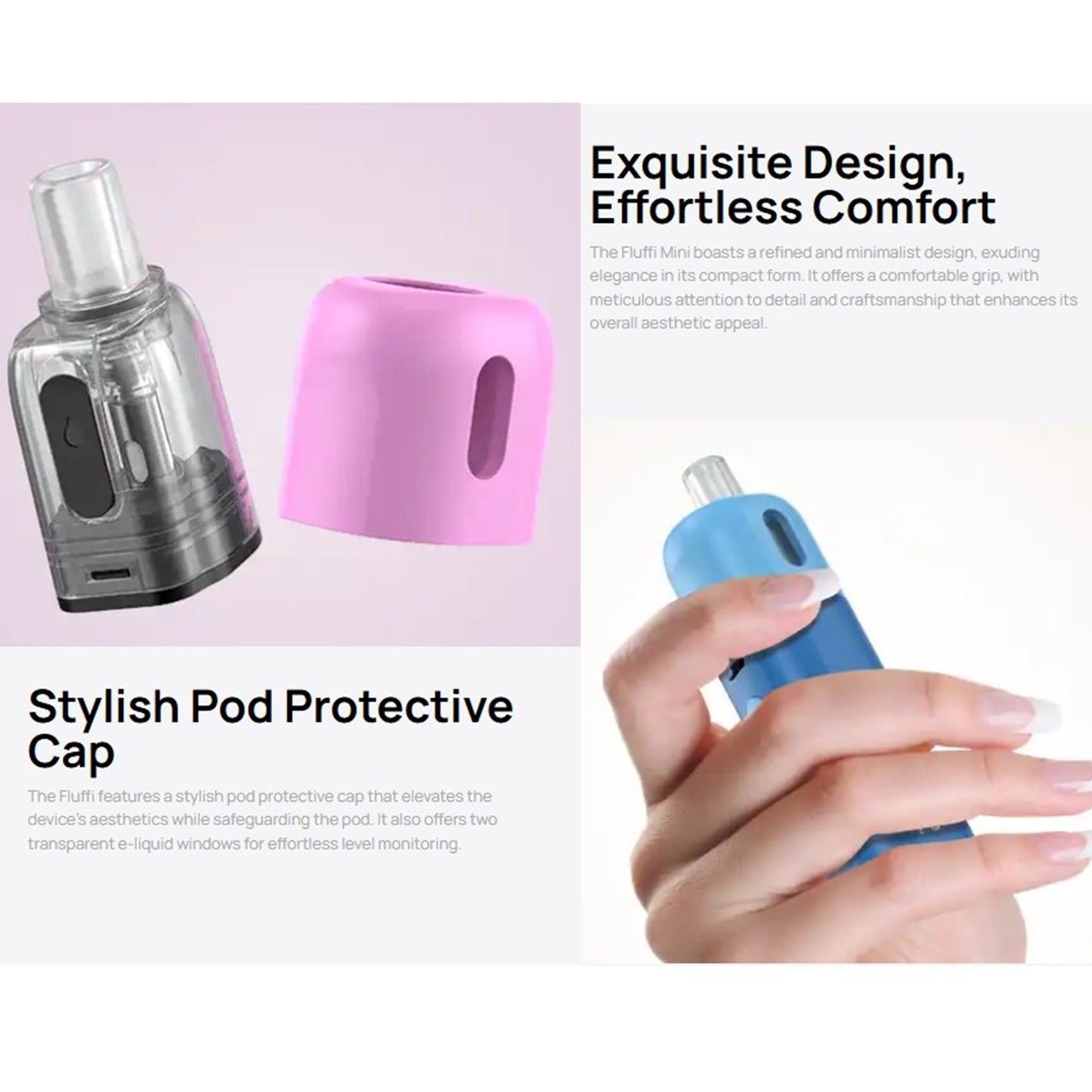 Aspire Kit Fluffi mini 1100mah - pink