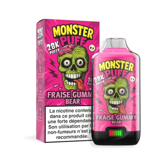 Monster Puff 28K Rechargeable Puff Kit (2 ml tank) with 2 bottles of 10 ml VAPE KOO Monster Puff 28K Rechargeable Puff Kit (2 ml tank) with 2 bottles of 10 ml VAPE KOO