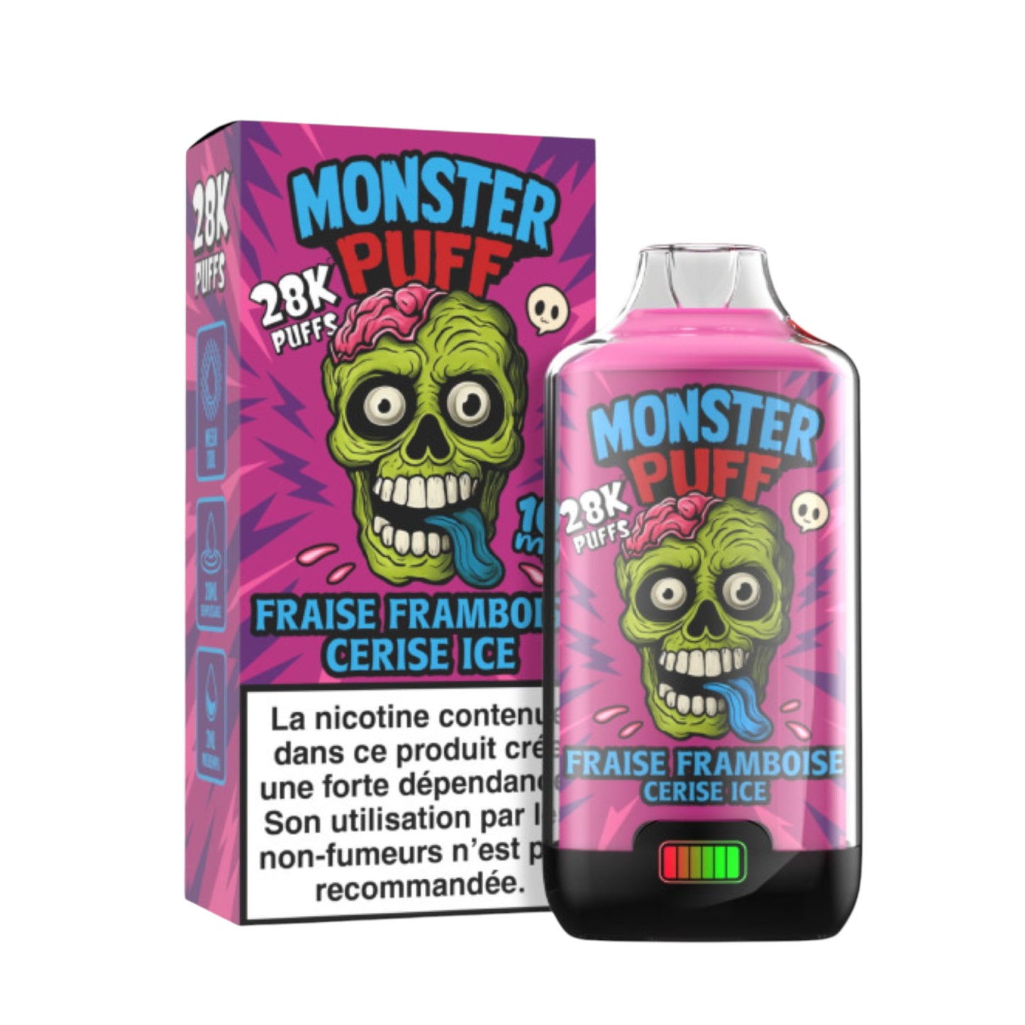 Kit Monster 28k - Strawberry, Raspberry, Cherry Ice