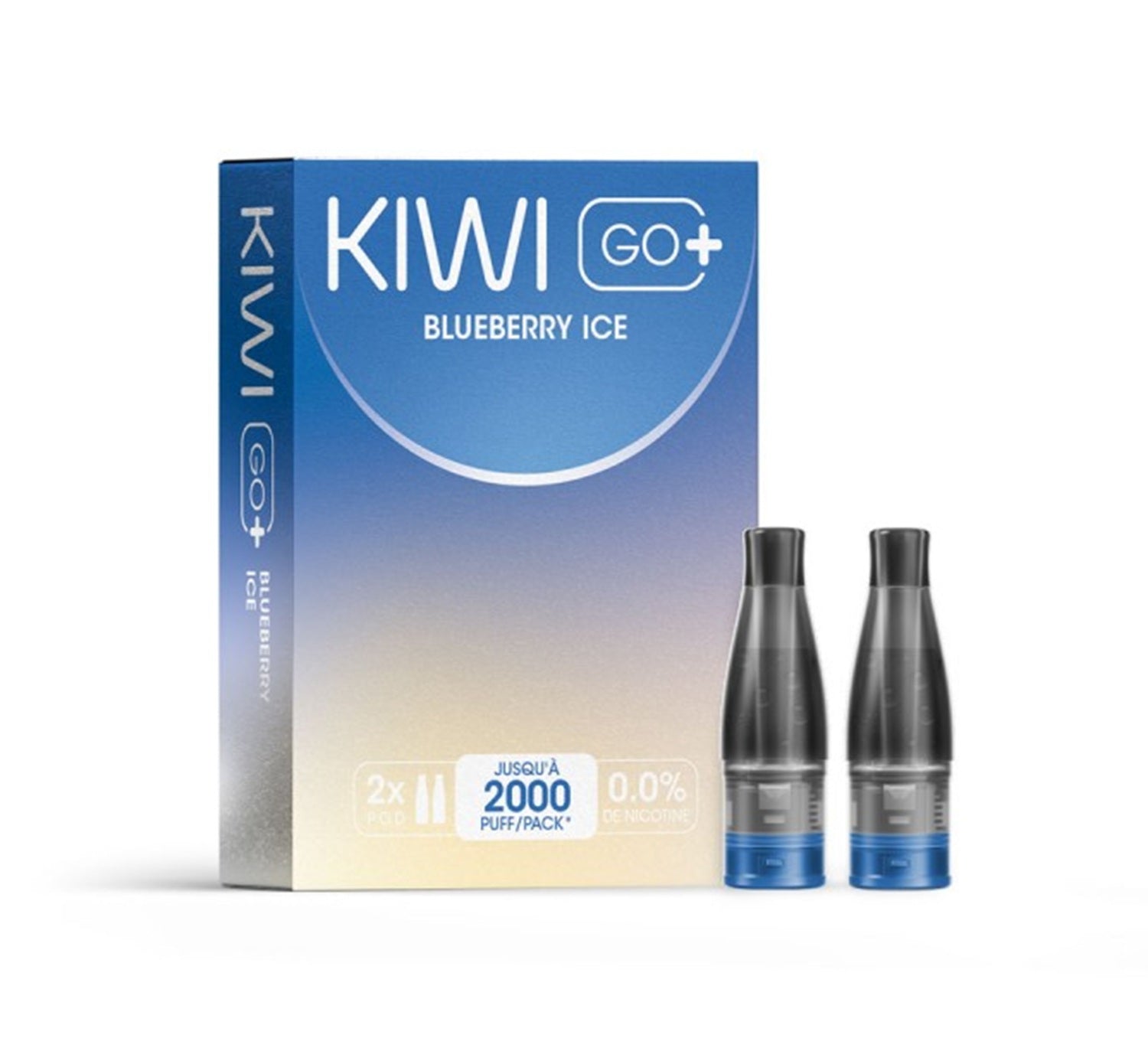 KIWI Go+ Pack de 2 Pods Blueberry Ice VAPE KOO KIWI Go+ Pack de 2 Pods Blueberry Ice VAPE KOO