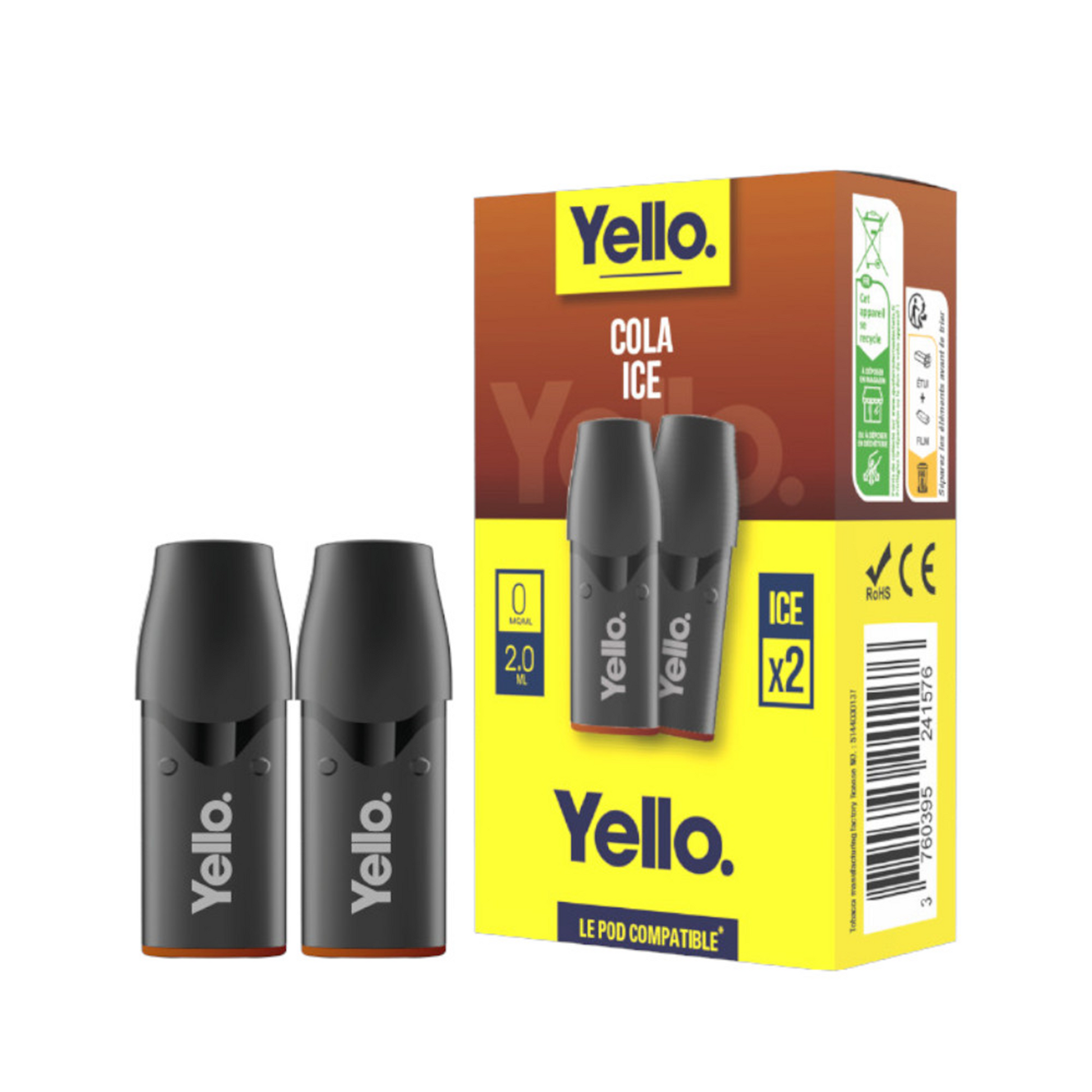 Yello x2 Pods Cola VAPE KOO Yello x2 Pods Cola VAPE KOO