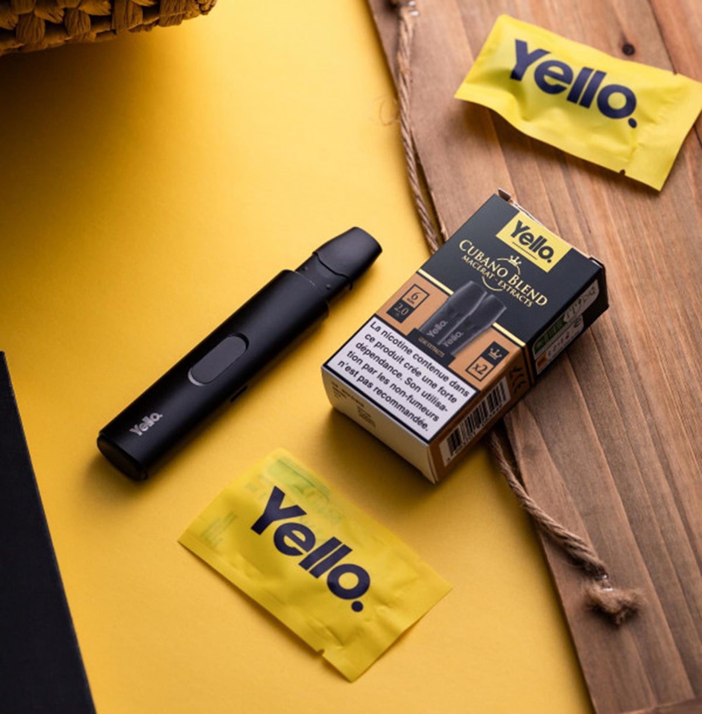 Batteria Yello ricaricabile solo, Pods non inclusi