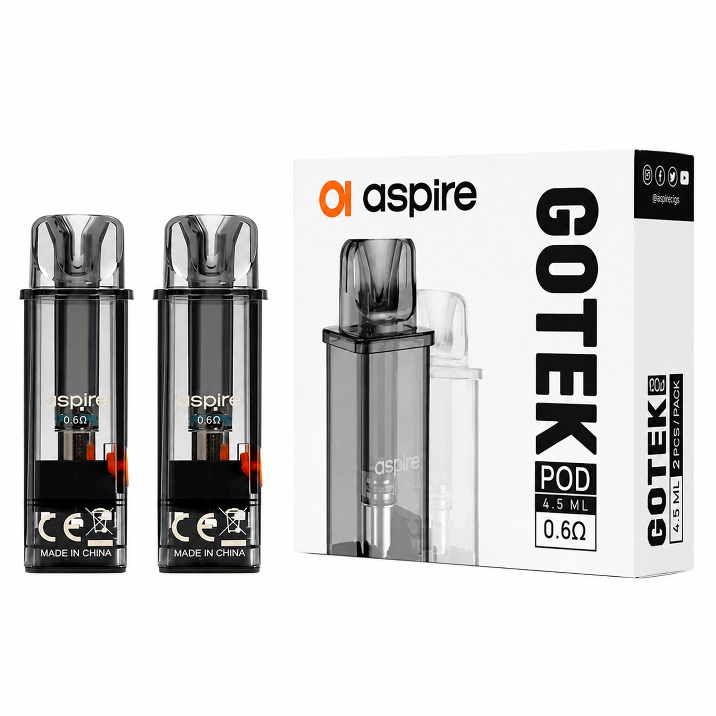 Aspire – Cartuchos Gotek Series x 2