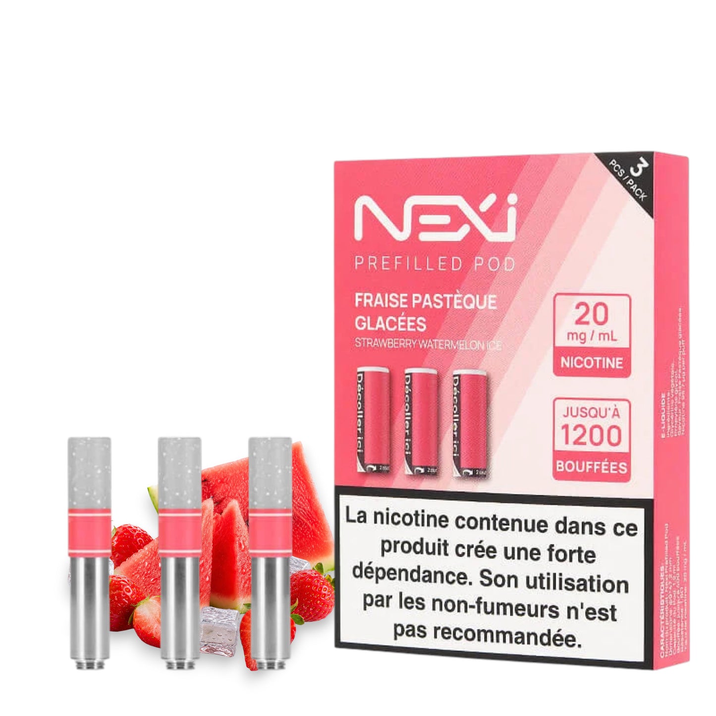 Aspire Nexi kazety po 3 – Ledová jahoda a meloun