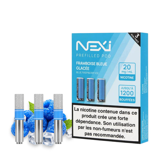 Aspire Nexi Pods 3er-Pack – Blauer Himbeer-Eisgeschmack