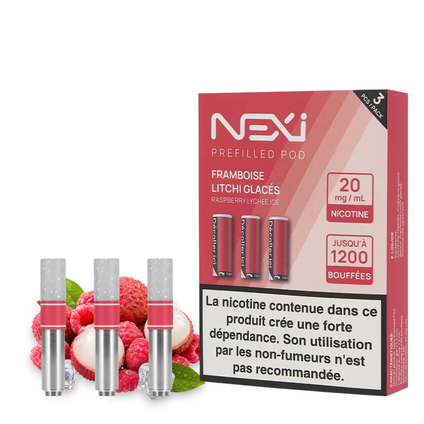 Aspire Nexi kazety po 3 – Ledové maliny a liči