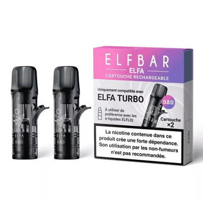Elfbar - Cartouches Elfa Turbo 2ml par 2