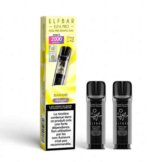 ELFBAR - ELFA Pro Pack de 2 Pods – Banane
