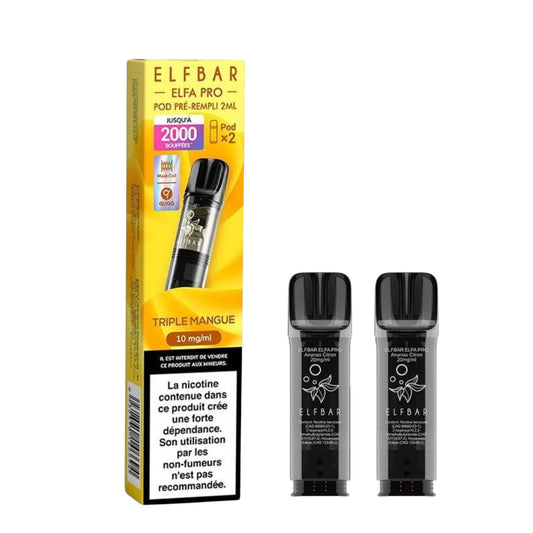 ELFBAR - ELFA Pro Pack de 2 Pods – Triple Mango